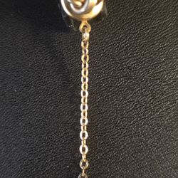 Vintage 1960s-70sGold Tone  Metal "Knot" Tie Tac