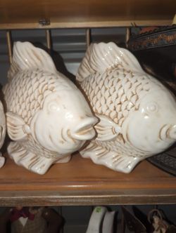 White Ceramic Fish