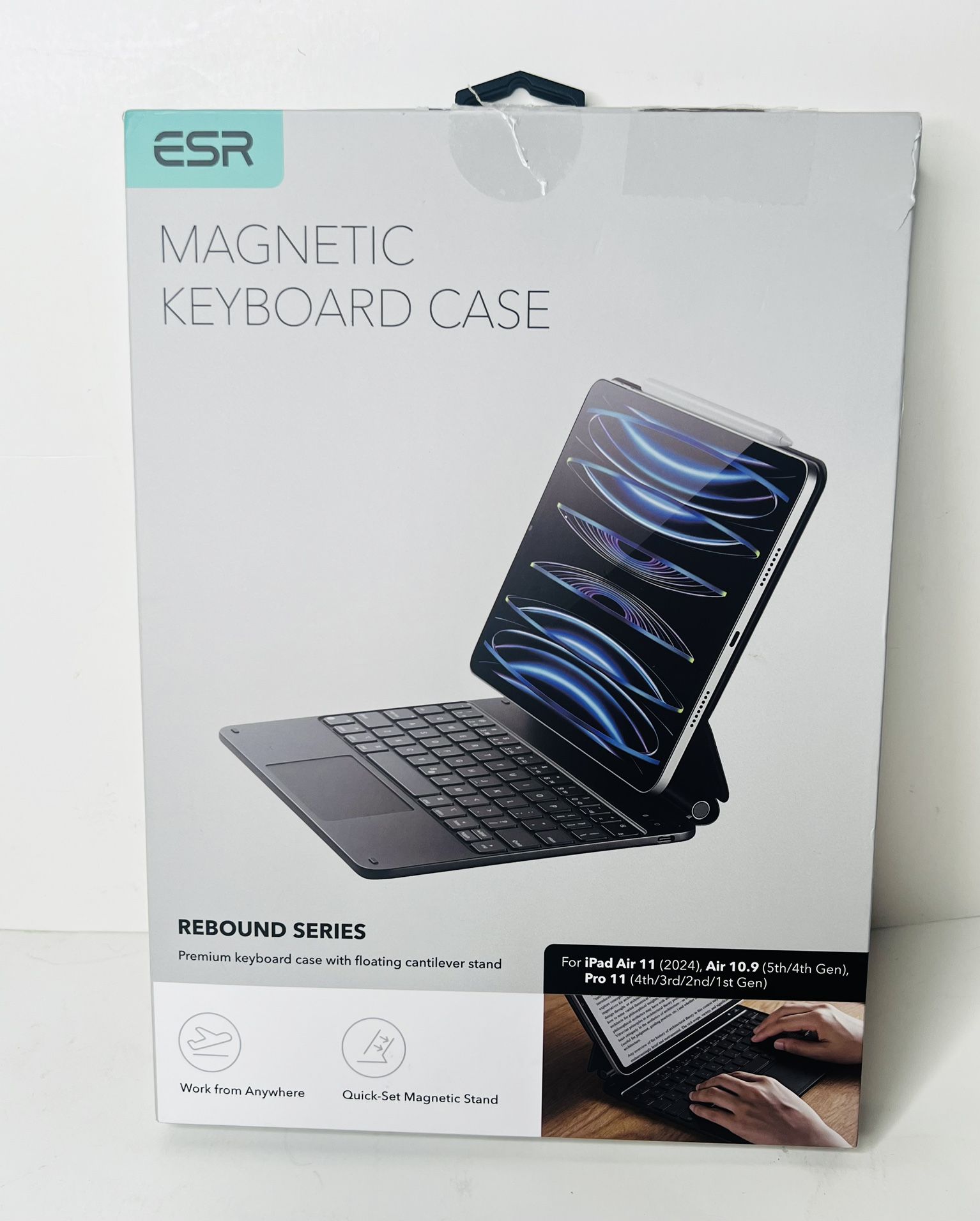 ESR iPad Air 11 inch Case with Keyboard (M3/M2, 2025/2024), iPad Pro 11