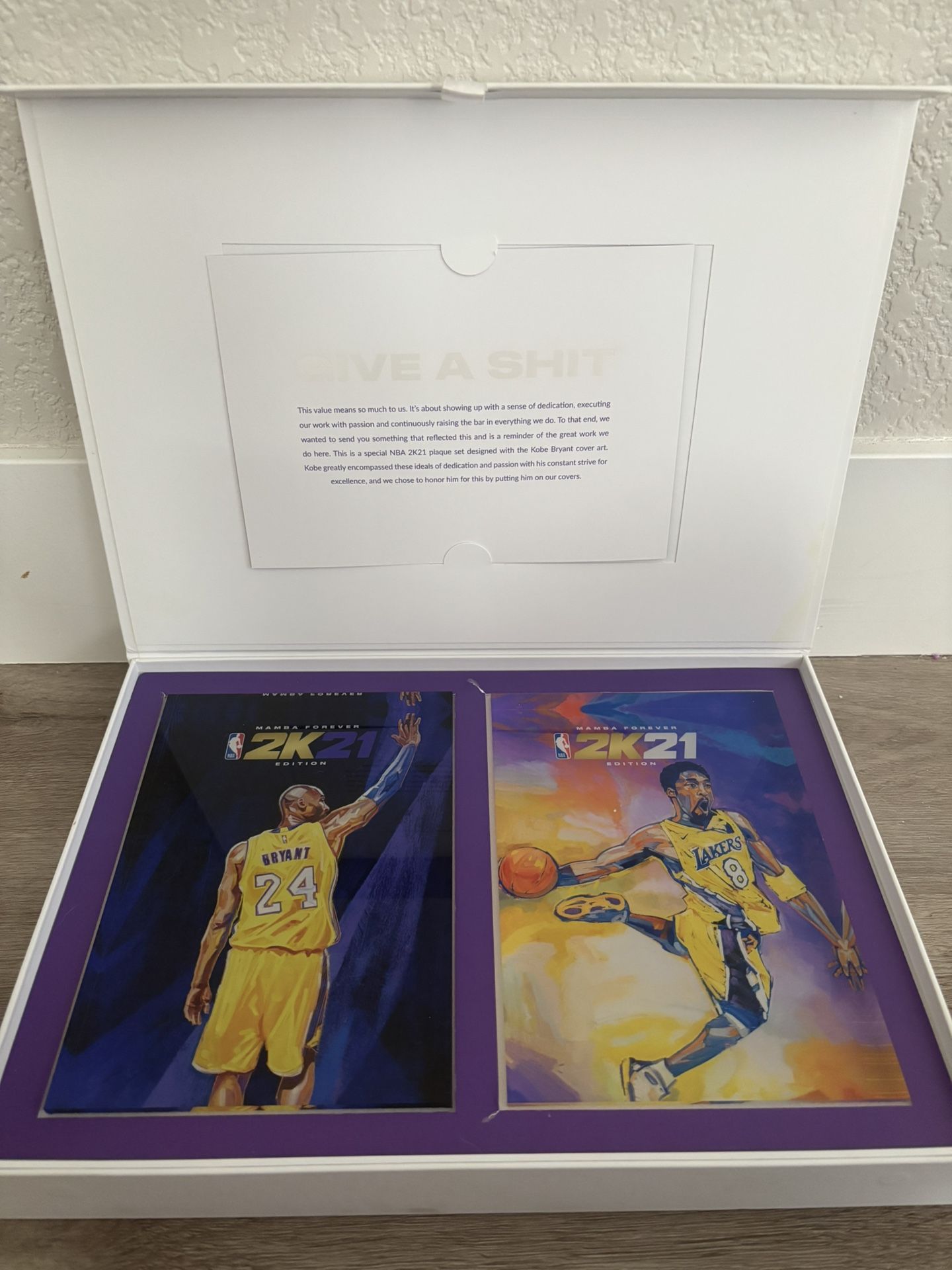 *2K Employee Gift* Kobe Bryant 2K21 Plaques