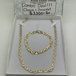 GUCCI CHAIN &PENDANT 14KYG 