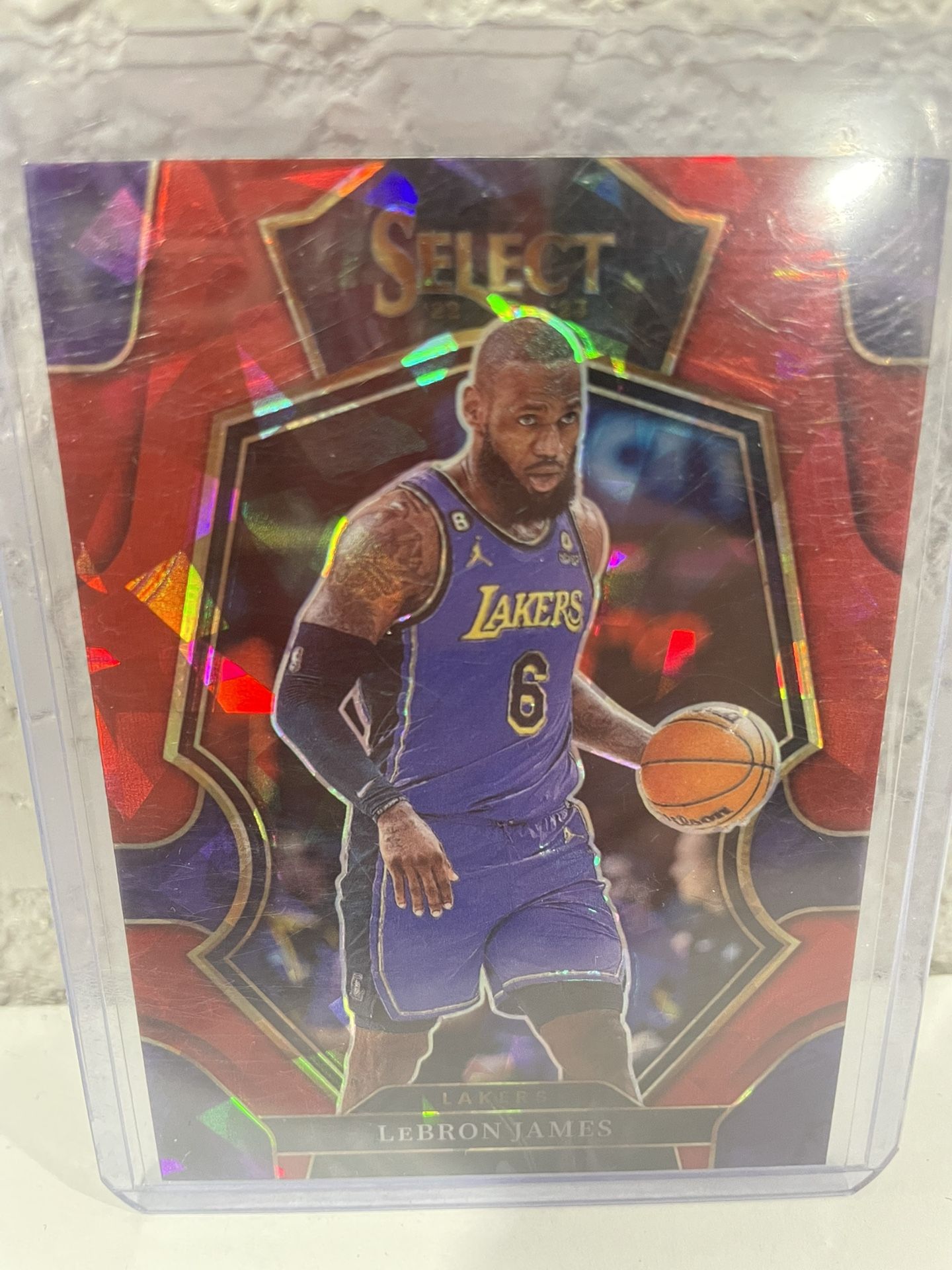 Lebron James red Cracked Ice 