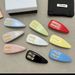 Miu Miu cat ear hairpins