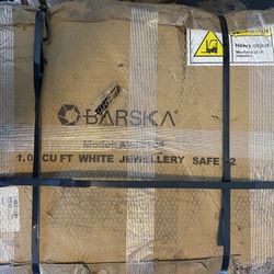 BARSKA White Fireproof Keypad Safe Tan Interior