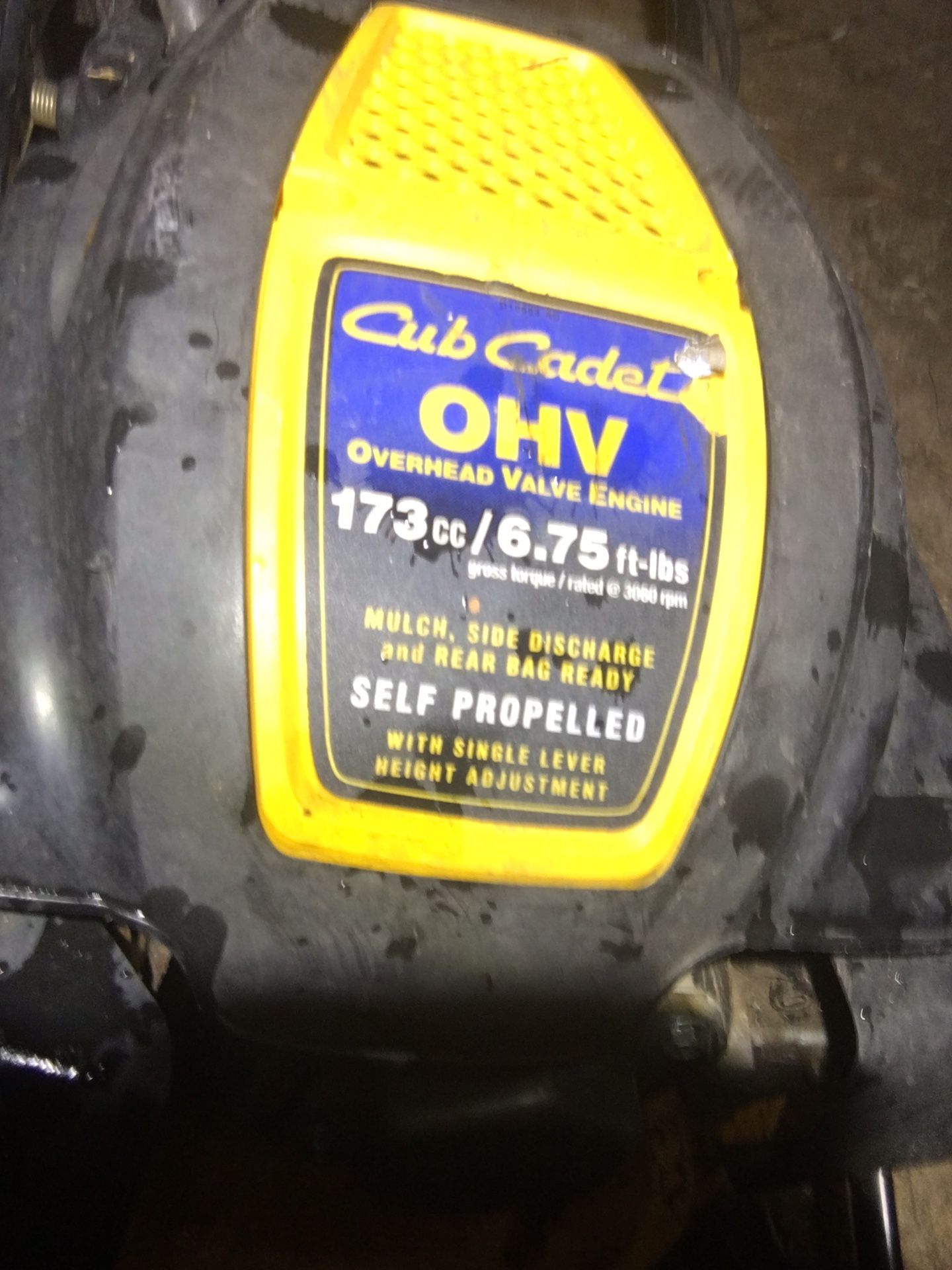 Cub cadet mower