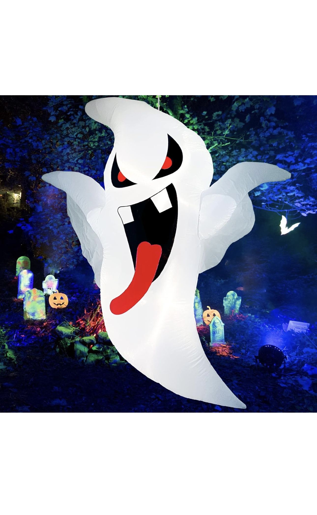 5.3 FT Halloween Inflatables, Halloween Decorations Outdoor Hanging Ghost