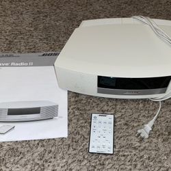 BOSE WAVE RADIO II 2 MUSIC STEREO SYSTEM AWR1B1 WITH CORD & REMOTE