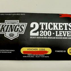 Los Angeles Kings Tickets (2)