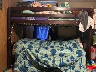 Dark Wood Bunk Bed Frame