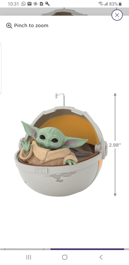 Mandalorian The Child Ornaments