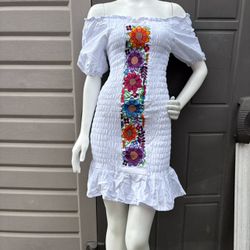 Mexican Dress One Size XS-M, Vestido Mexicano Estilo Sirena