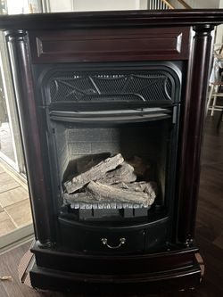 Propane Fireplace – Decorative Wood Finish