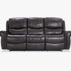 Brown leather Couch