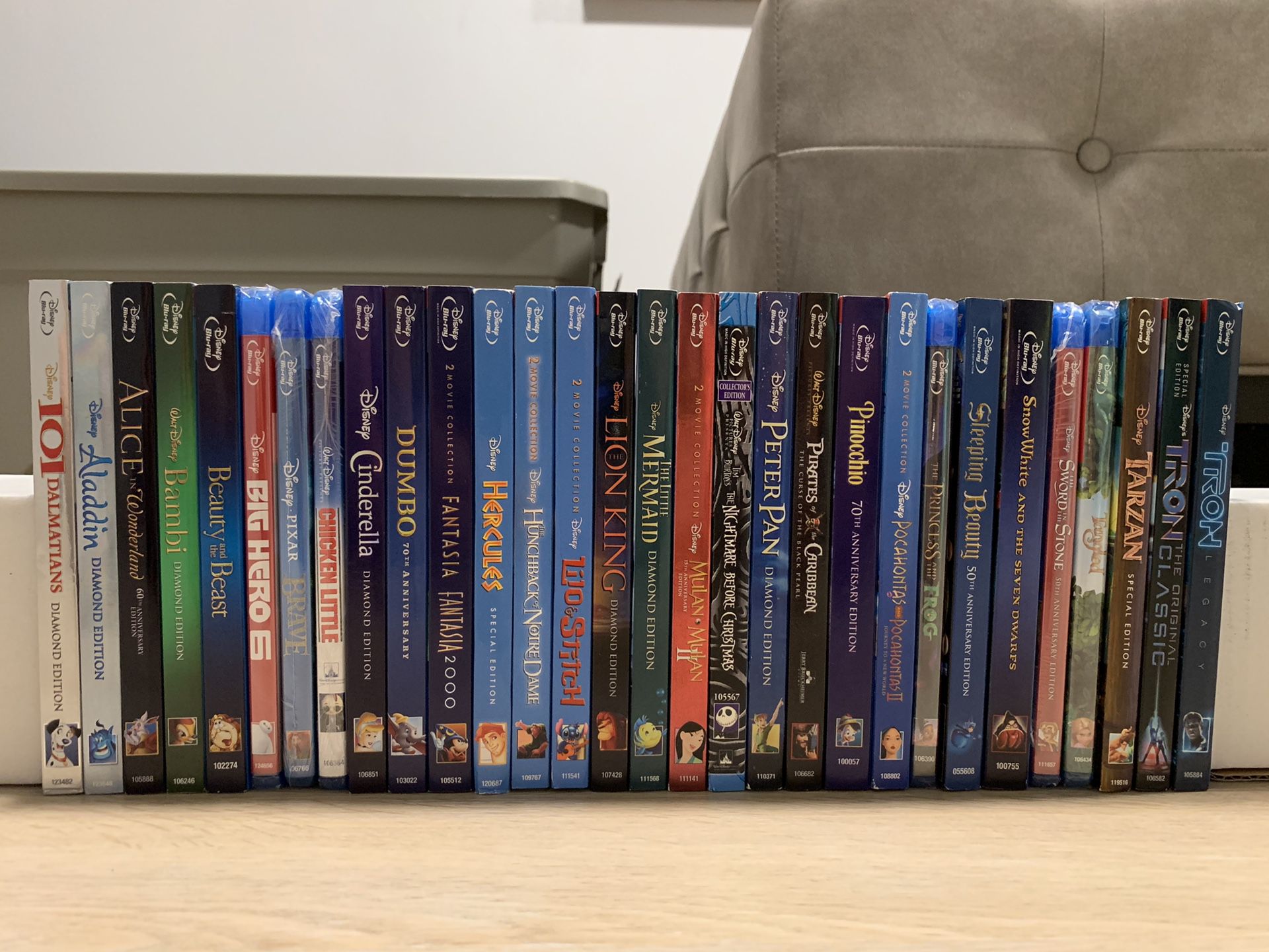 Disney Blu-ray movie collection