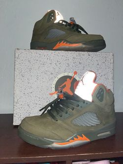 Jordan 5s olive