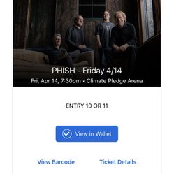 Phish At Climate Pledge Friday Night 