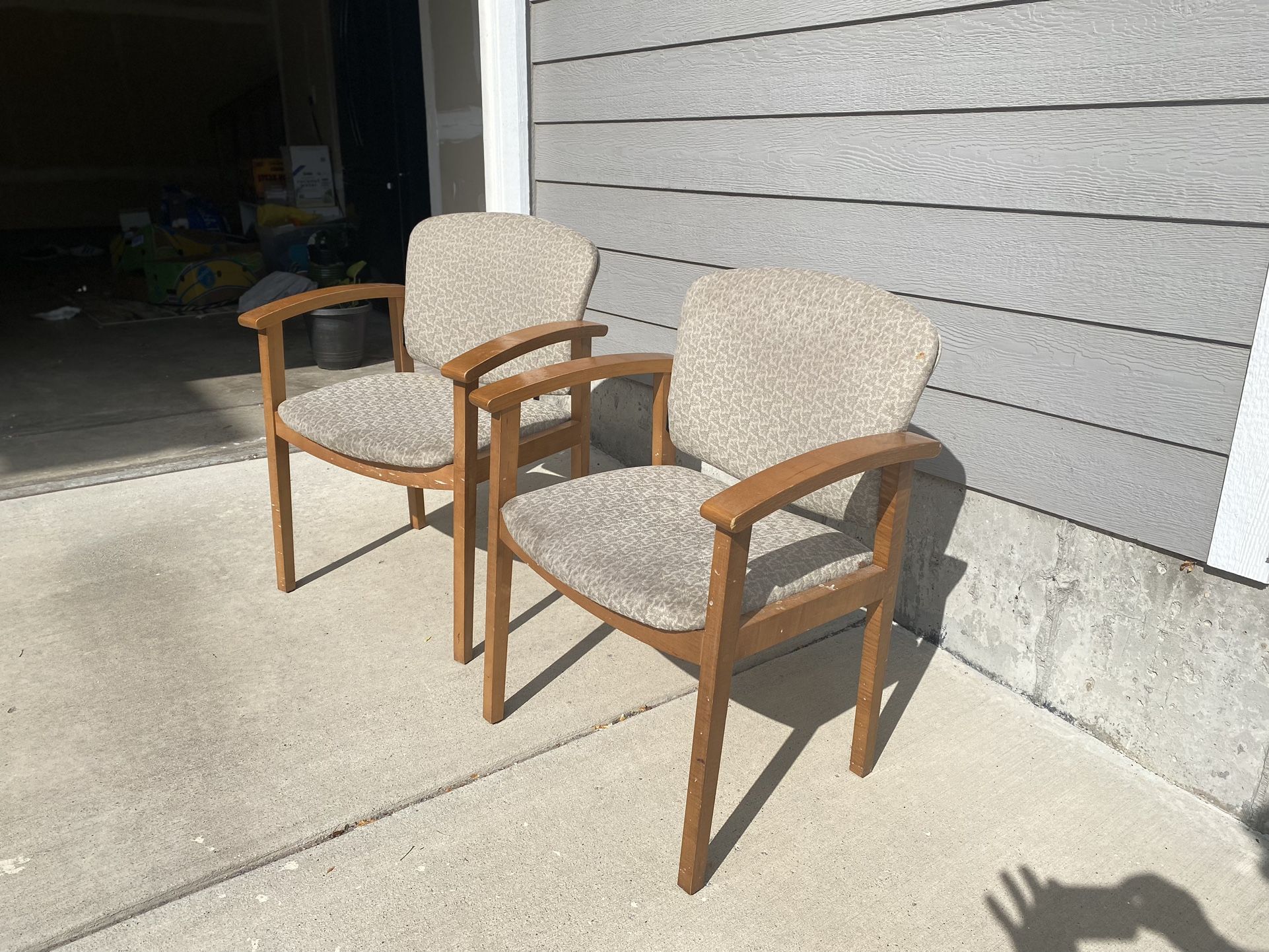 Wooden Chairs X 2