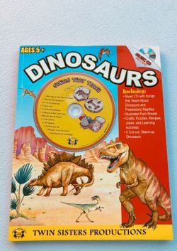 Dinosaur book & CD-NEW-classroom, educational, daycare, teacher, species, nonfiction