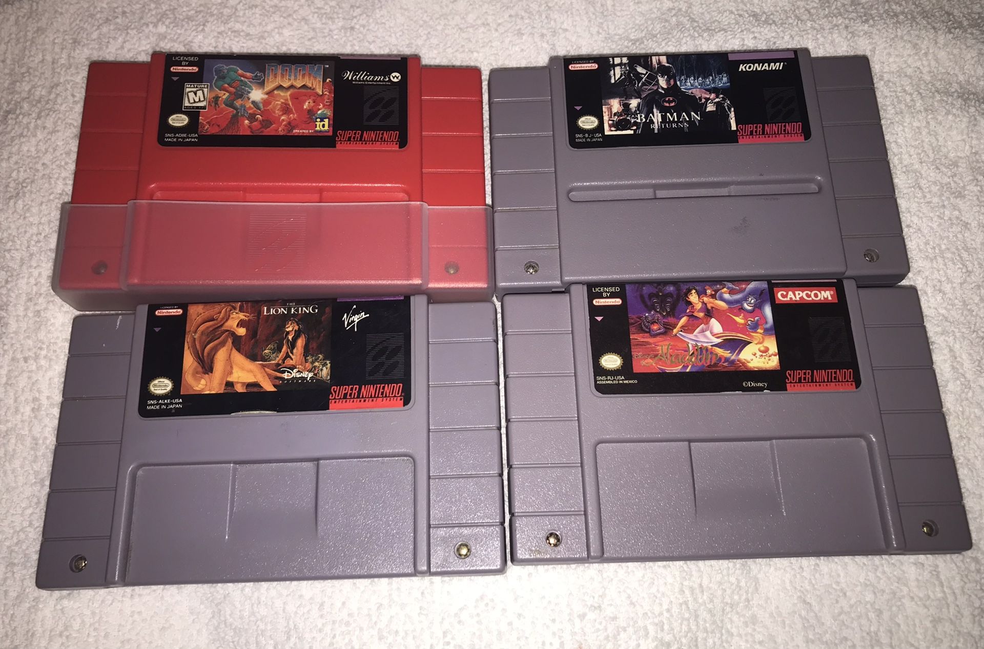 Vintage Super Nintendo Games for Sale!