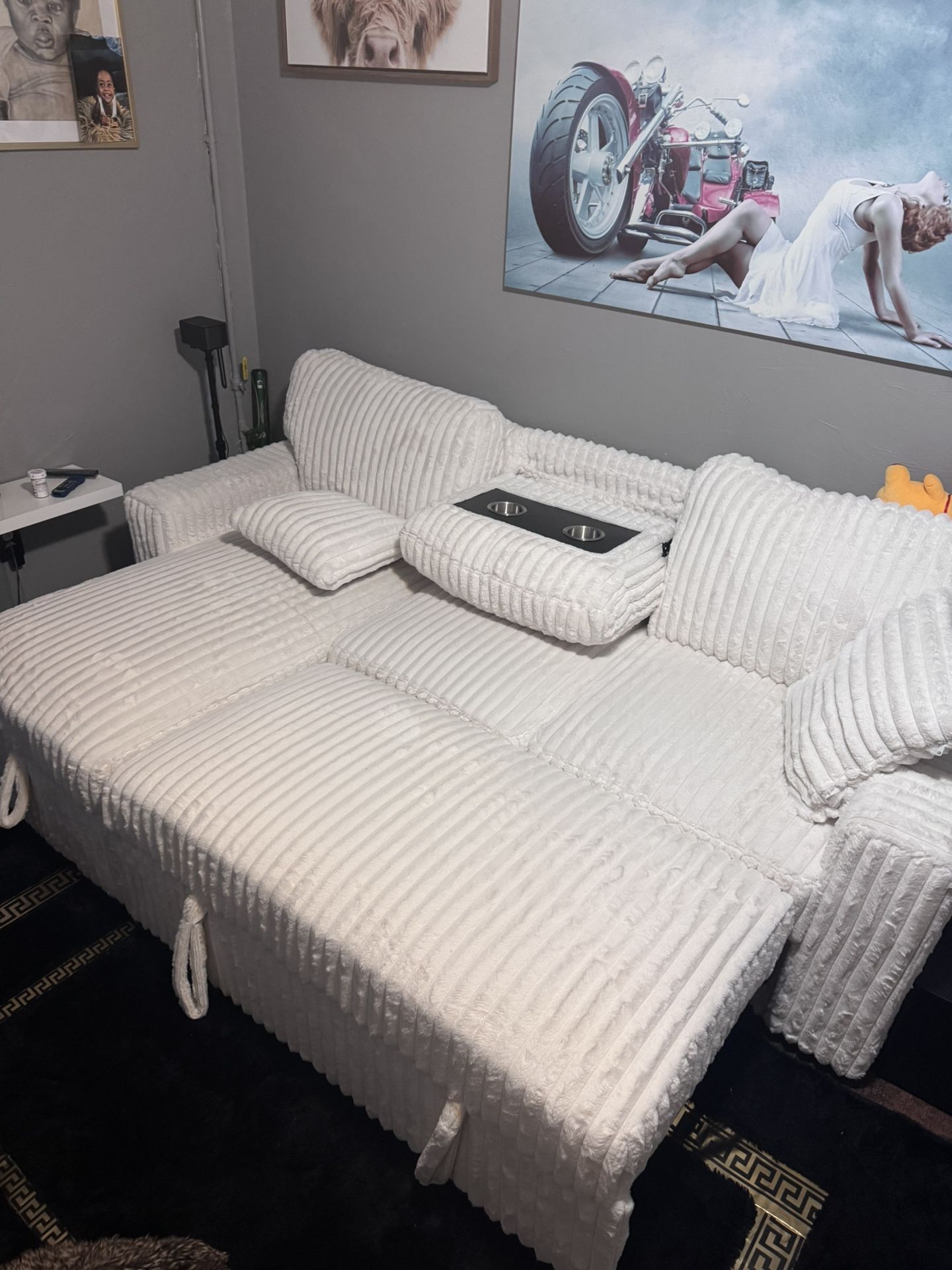 Cream Couch Bed