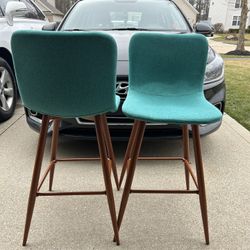 SET OF 2 TEAL CHAIRS ON SALE! 