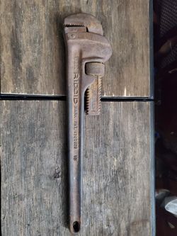 Ridgid Pipe Wrench, No. 18 Vintage