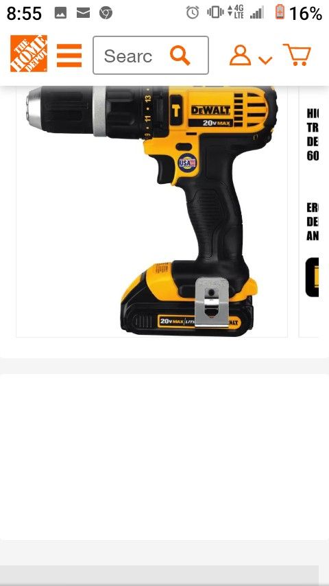 Dewalt Drill 20v