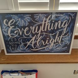 Framed Typography Print 