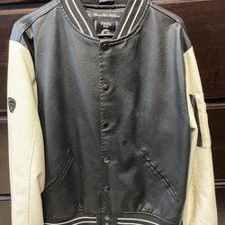 “Fried Denim” Leather Jacket