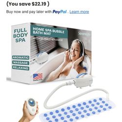 Full body spa home spa bubble bath mat