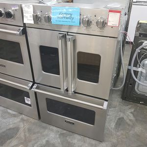Photo NEW VIKING DOUBLE FRENCH DOOR WALL OVEN VDOF730SS