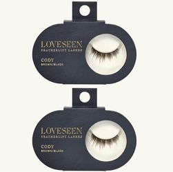 2 Pieces Of LoveSeen Featherlift CODY False Eyelashes - Brown/Black