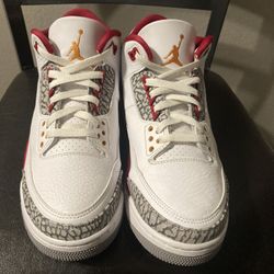 Jordan 3 Cardinal Size 10