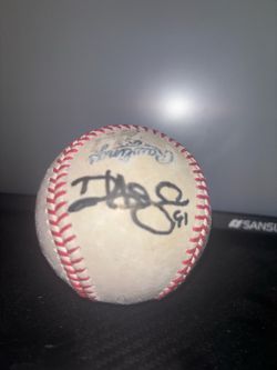 Signed baseball