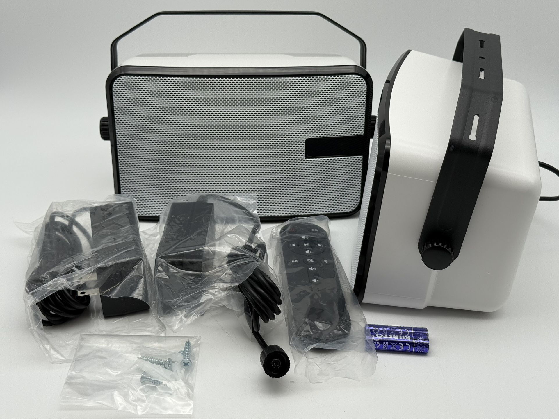 Outdoor Bluetooth Speakers 400w 2 Pack - White(100)