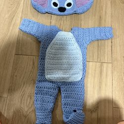 Stitch Disney Crochet Costume Baby 12 months Halloween First Pictures 