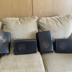 BUNDLE OF 4 - Nxg Pro Series Model Nx-pro6000b outdoor speakers With Installation Brackets