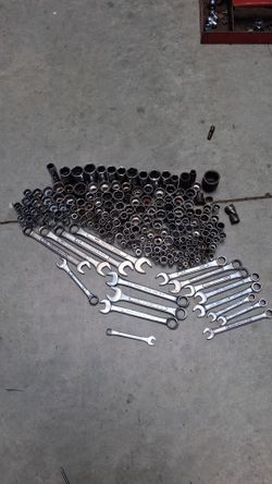 Large Lot of Sockets and Wrenches