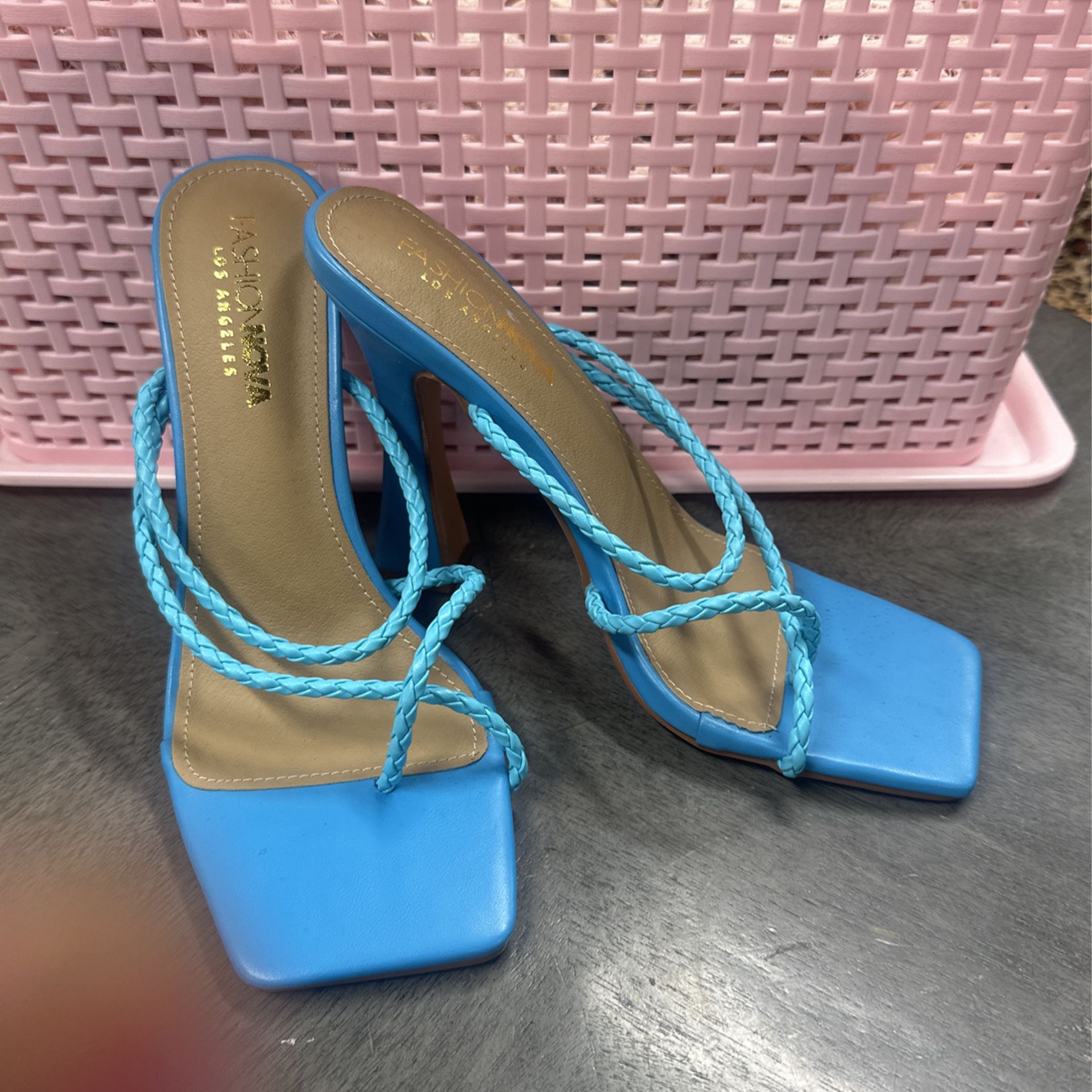 Blue Fashion Nova Heels 
