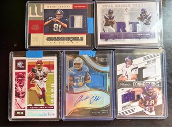 Brett Favre, Adrian Peterson, Jeremy Shockley & more patch & auto lot)