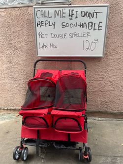 Double pet stroller