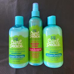Brand New- Kids Set - Shampoo, Conditioner & Hair Spray For Coils&Curls