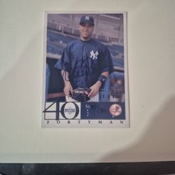 Derek Jeter  Forty Man Hard Signed