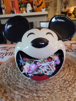 Disney Holiday Mickey Mouse Decor Candy Dish