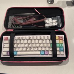 NK 65 Milkshake edition - mechanical keyboard with linear switches, case & cable included