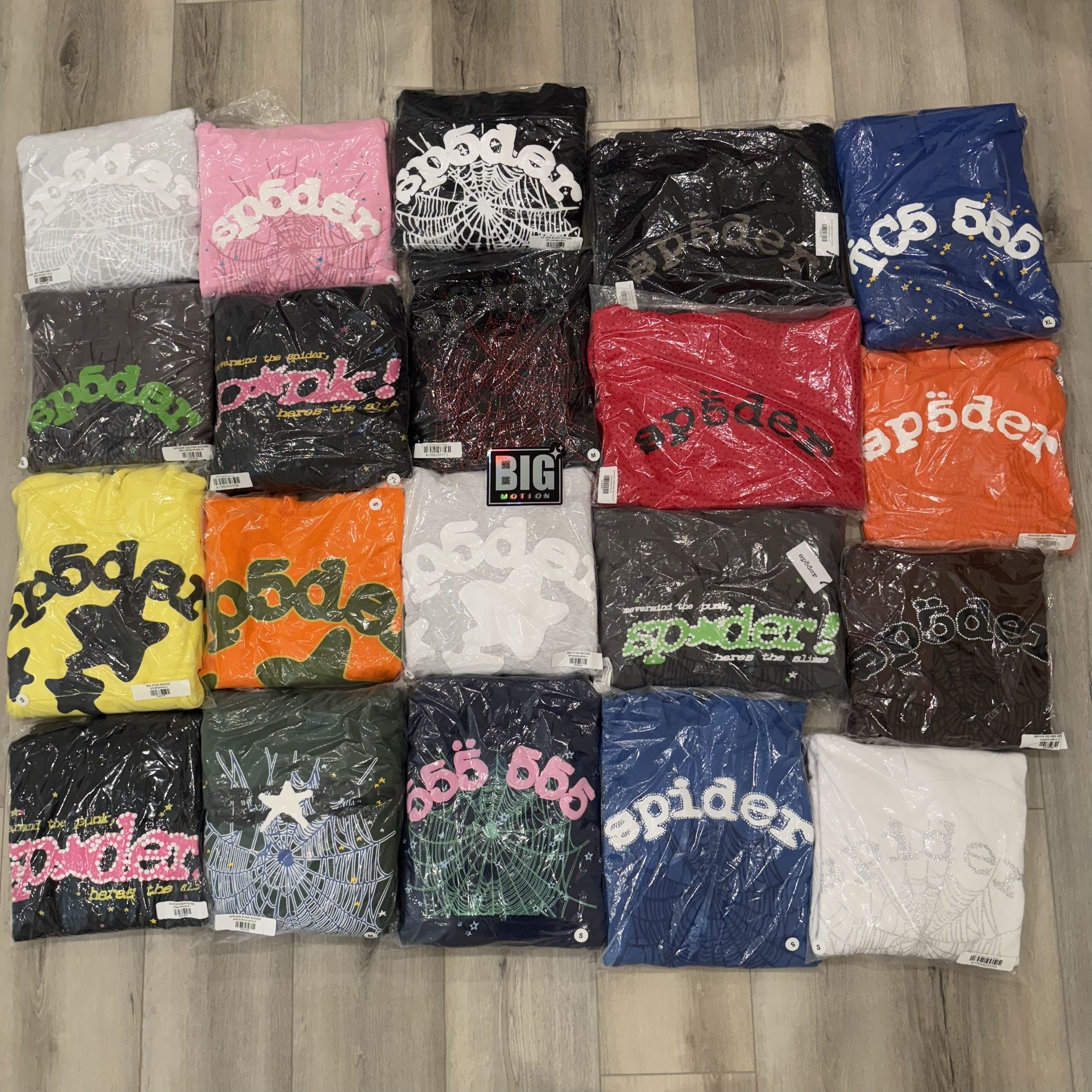 SPIDER HOODIES ALL COLORS AND SIZES