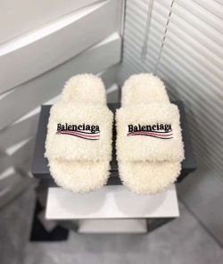 Balenciaga Fluffy Slide Sandals