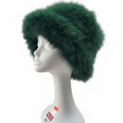 Stylish plush bucket hat