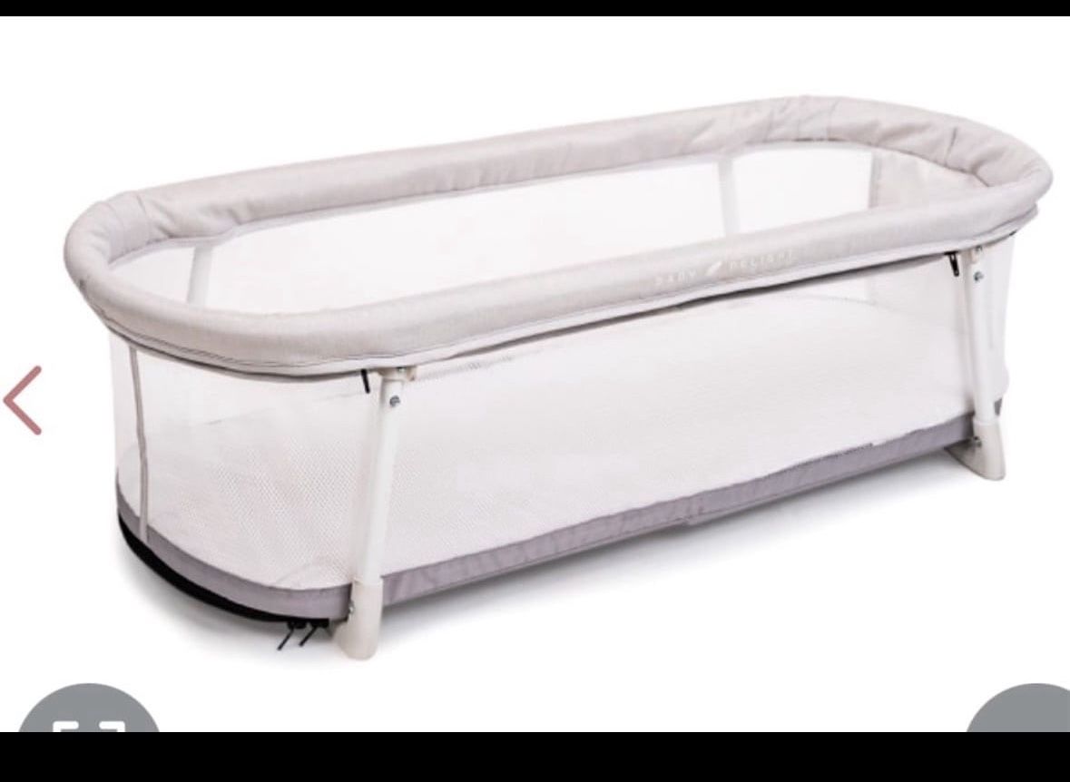 Baby Delight Snuggle Nest Bassinet, Portable Baby Bed, For Infants 0 – 5 Months, Driftwood Grey  Open box item  INVENTORY NUMBER: 106