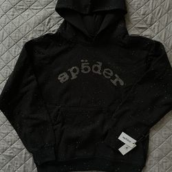 Sp5der vvs Rhinestone Hoodie Size Medium